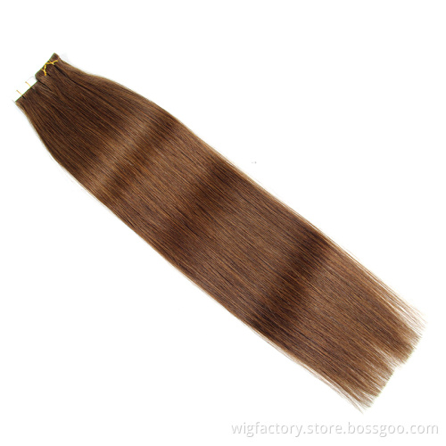 Low price remy injection tape hair extension brazilian, double drawn 100 human brazilian tape hair extensions